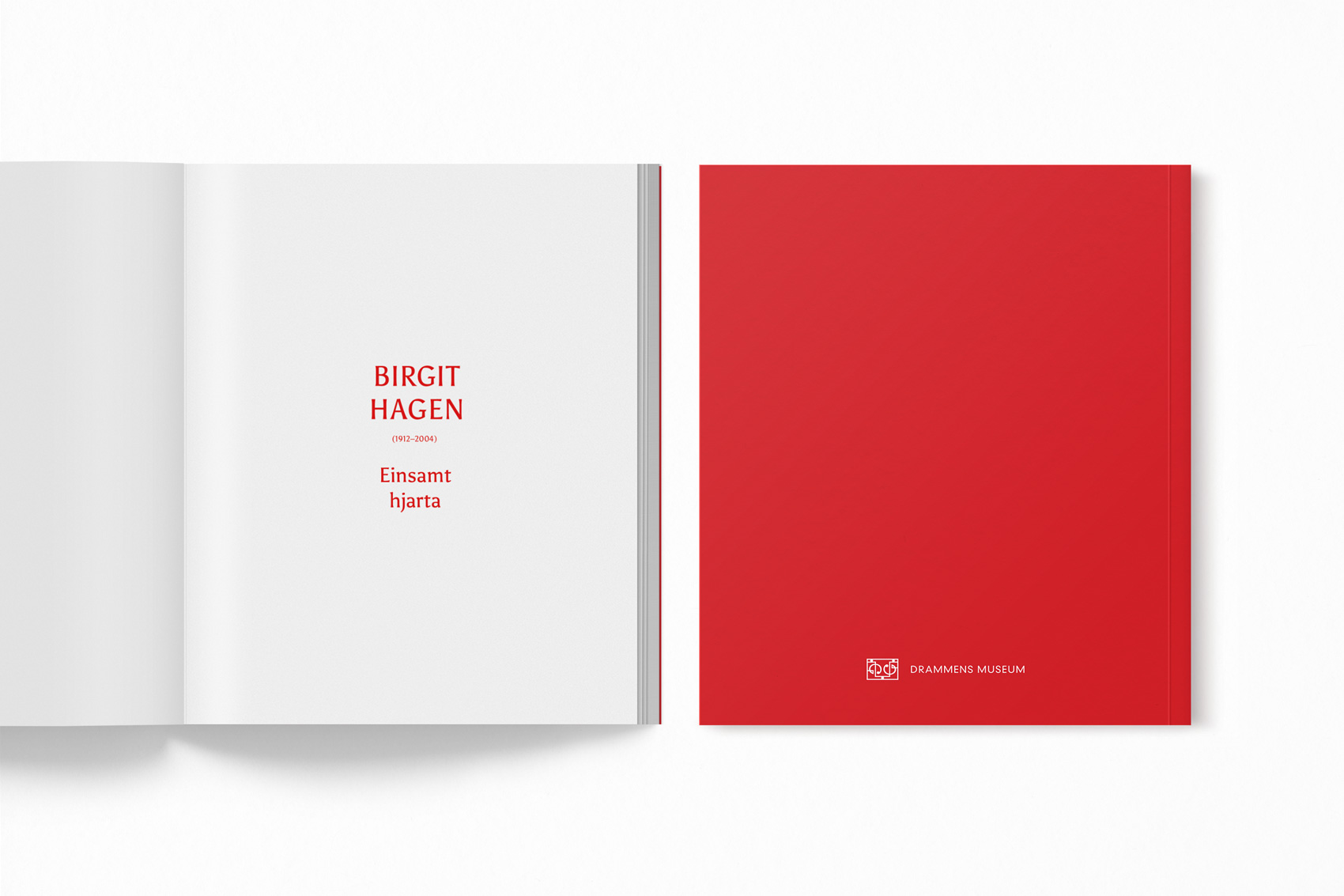 Visual identity for Birgit Hagen's exhibition - catalogue