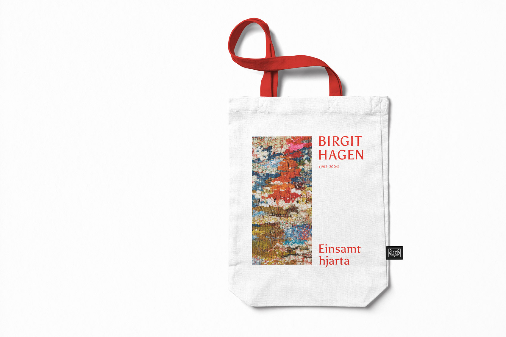 Visual identity for Birgit Hagen's exhibition - tote bag